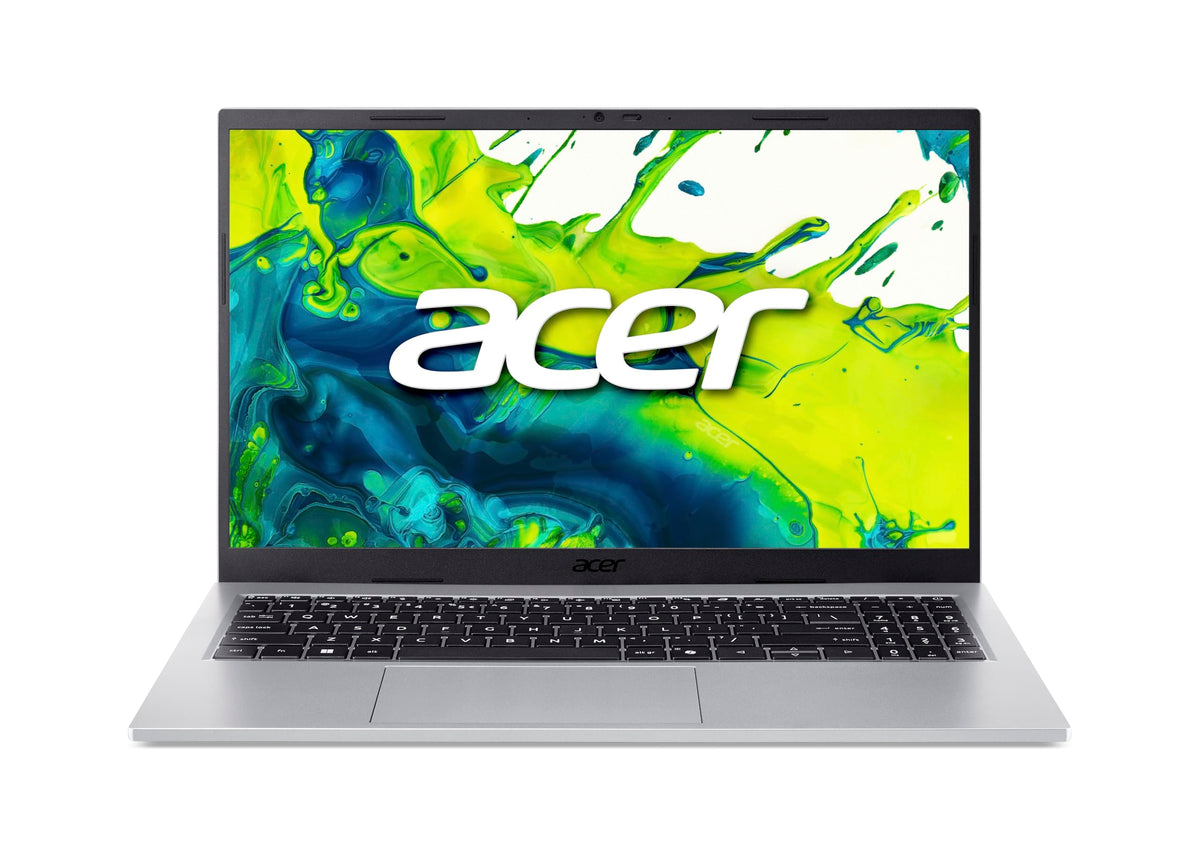 Laptop Acer Aspire Go 15 (AG15-72P-52M0), display FHD IPS de 15,6", Intel Core 5 120U, 16 GB RAM, 512 GB SSD, grafică Intel, Windows 11, tastatură QWERTY, argintiu.