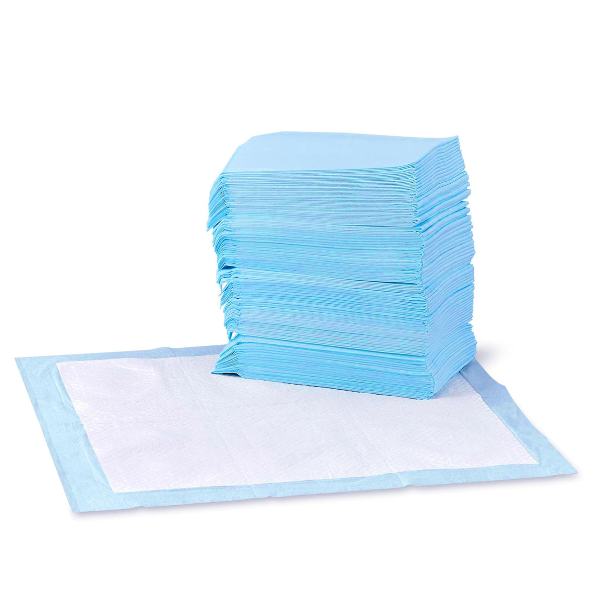 Amazon Basics Păturile pentru căței, design impermeabil cu 5 straturi, 150 bucăți, Albastru, 56cm x 56cm - TRP150R