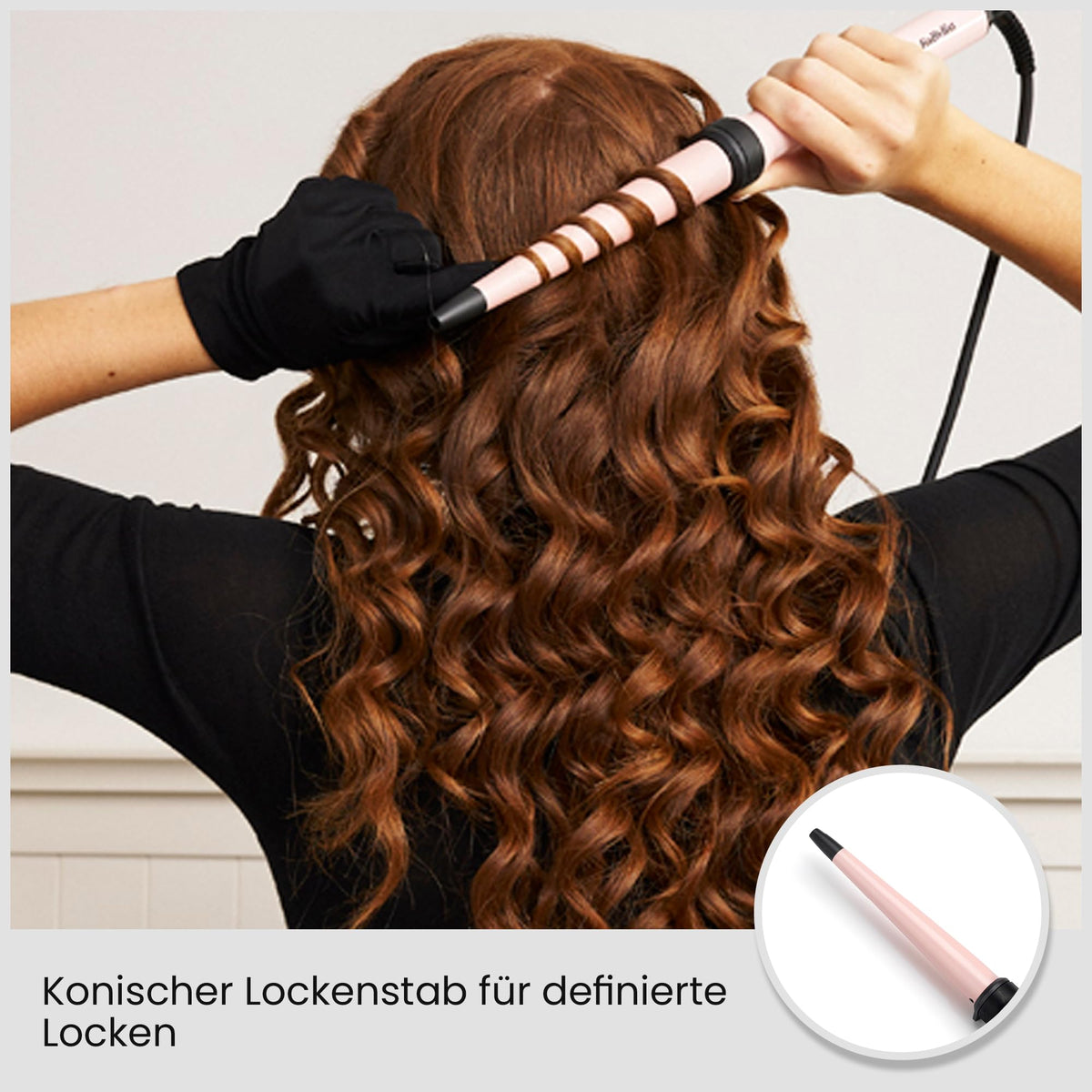 BaByliss Curl and Wave Trio Multistyler, professional curling iron set with 3 attachments for curls, waves, and beach waves, ceramic coating, pink, MS750E