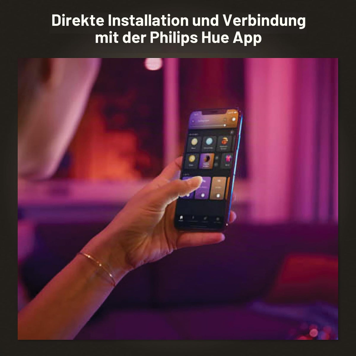 Philips Hue Centris 4 Spot Light, Iluminat interior, Negru - 8720169318557