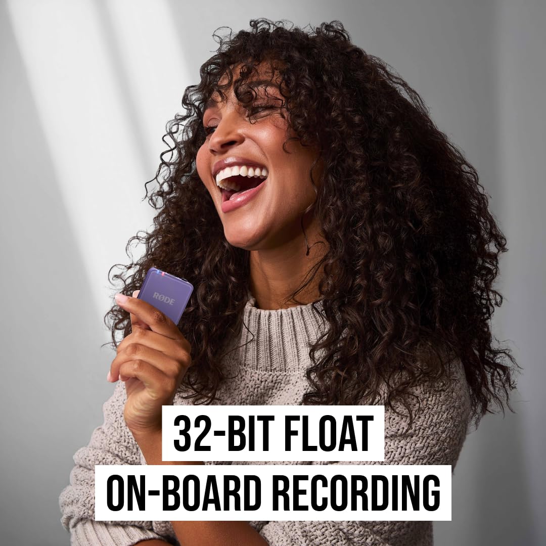 RØDE Wireless GO (Gen 3) – Compact wireless microphone – Crystal clear sound, 32-bit float recording, automatic level control, for phones, cameras, and computers (Lilac) - WIGOGEN3LIL