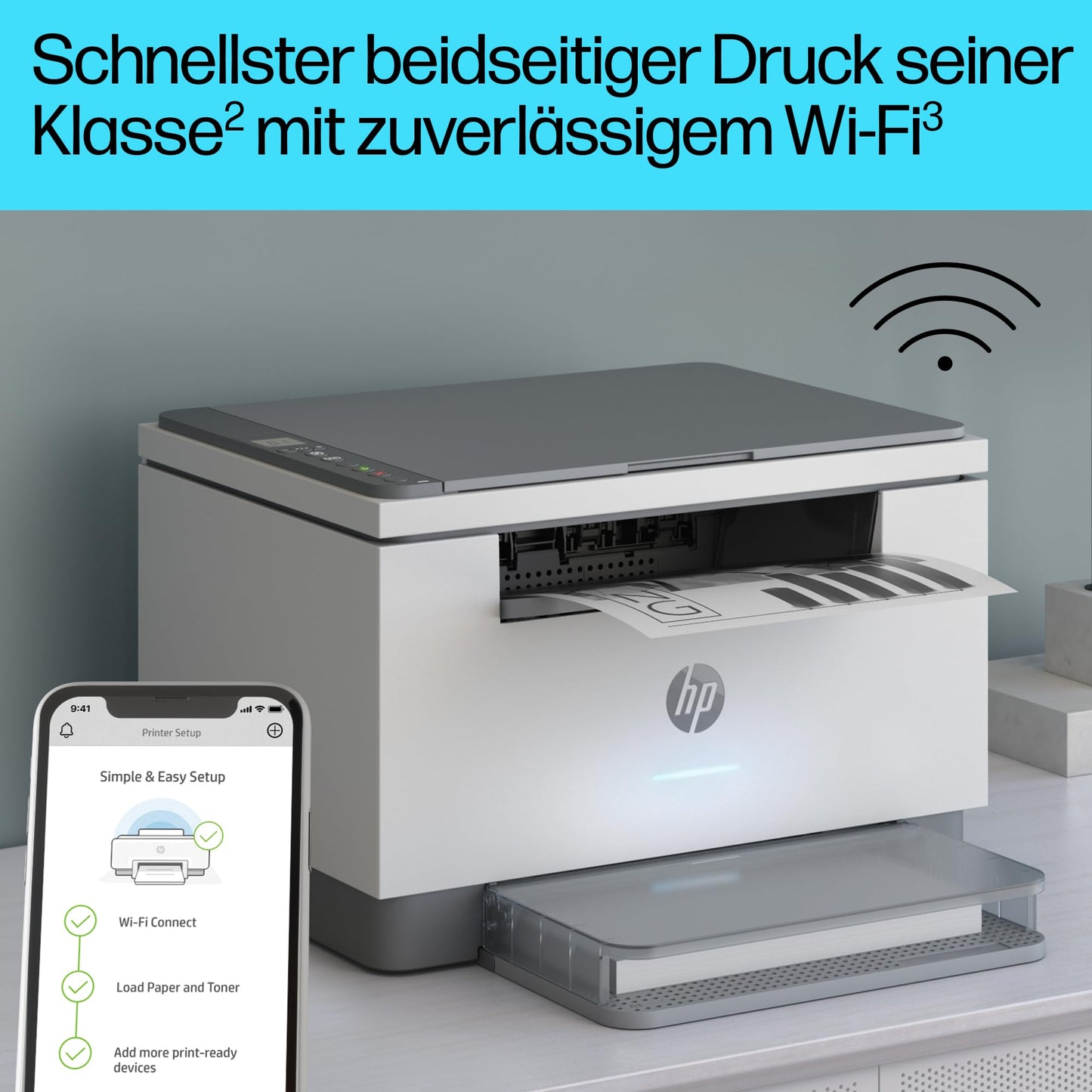 HP LaserJet MFP M234dw Multifunction Laser Printer, Black and White, 3-in-1 Printer, Scanner, Copier, WLAN, LAN, Duplex, Airprint, 29 ppm - 9YF91F