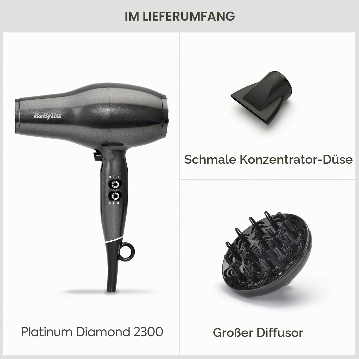 BaByliss Pro Power 2300 Haartrockner, UK - 6490DU