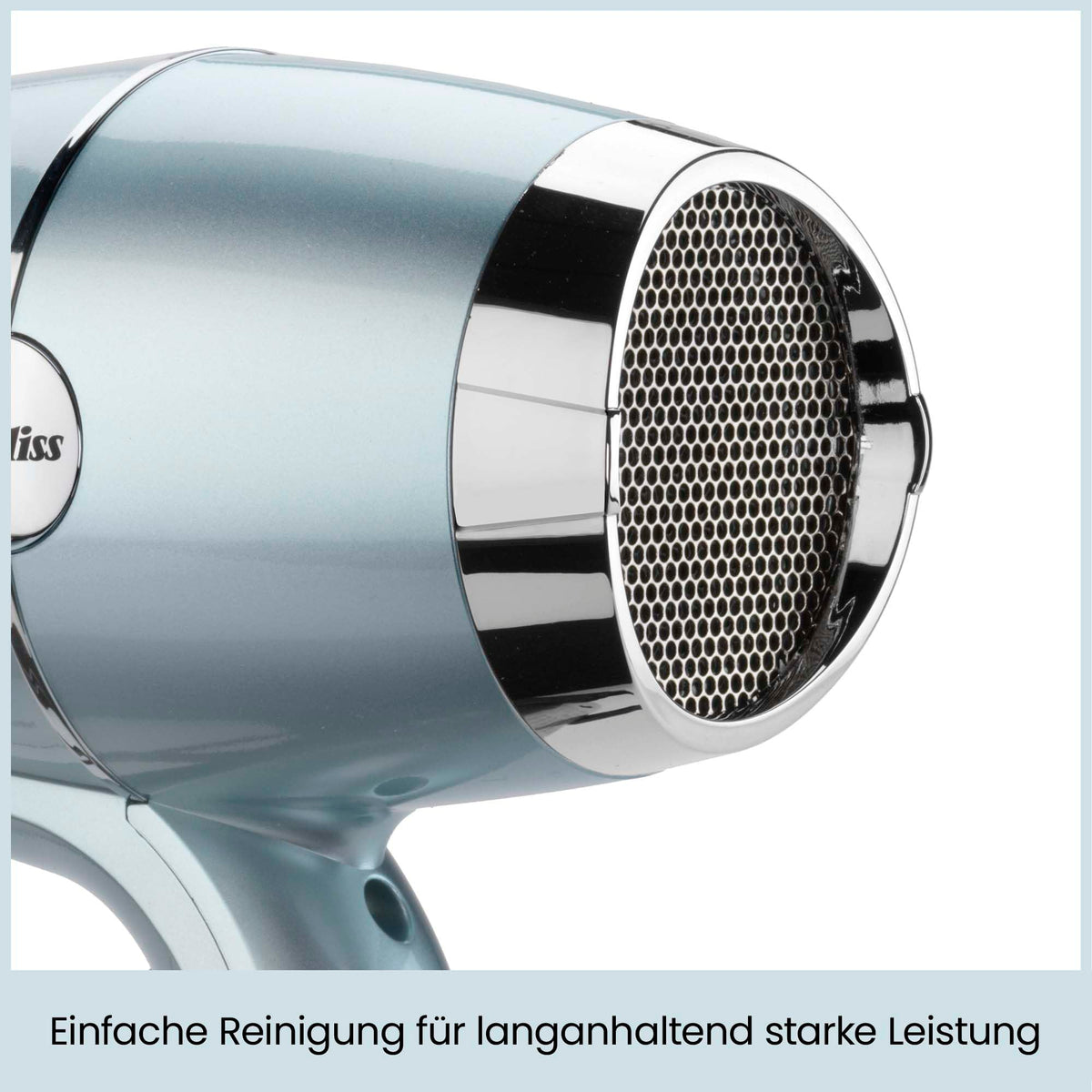 BaByliss Hydro‑Fusion Uscător de păr cu difuzor – Uscător de păr profesional de 2100 W cu ionizare pentru un styling fără frizz, tehnologie plasma pentru strălucire, design ușor, 3 niveluri de căldură și 2 viteze ale aerului, Albastru, D773DE