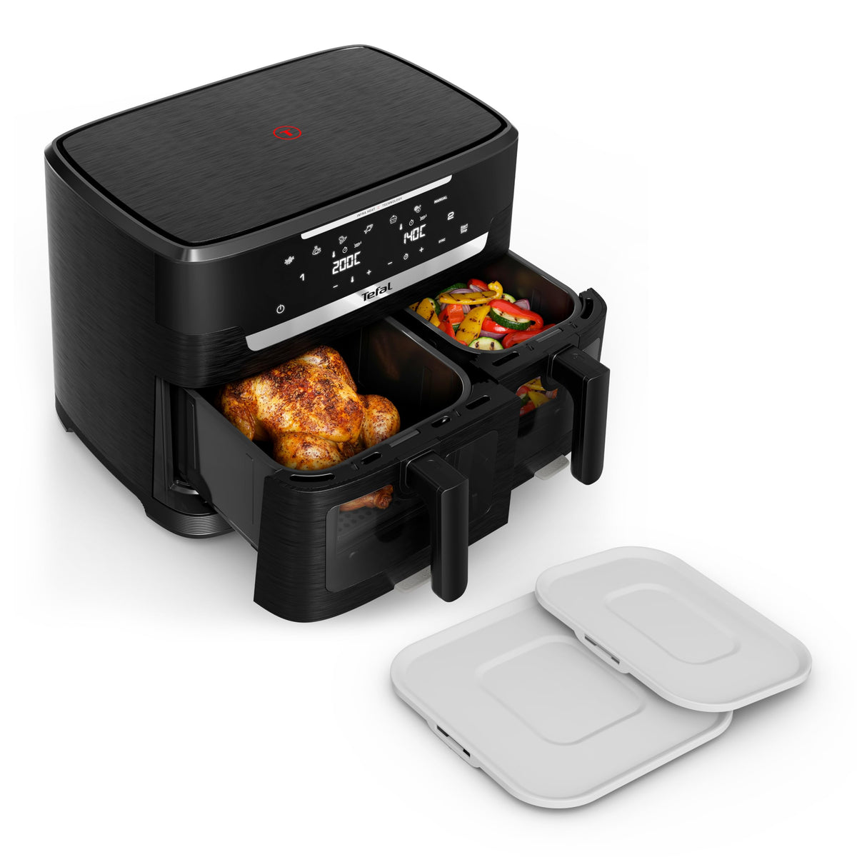 Tefal Ever Fry XXL Dual Double Chamber Air Fryer, SYNC Function - EY9488E0