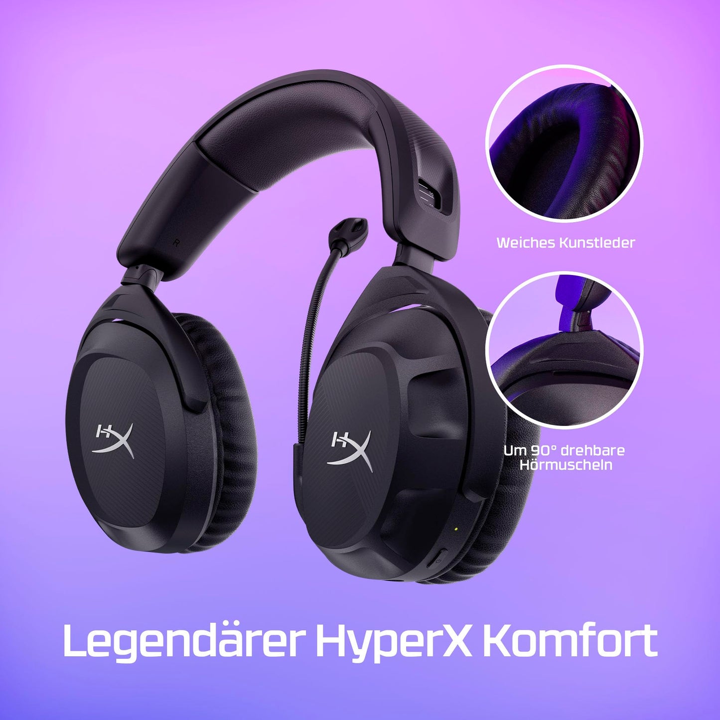 HyperX Cloud Stinger 2 Wireless Gaming-Headset für PC - 676A2AA
