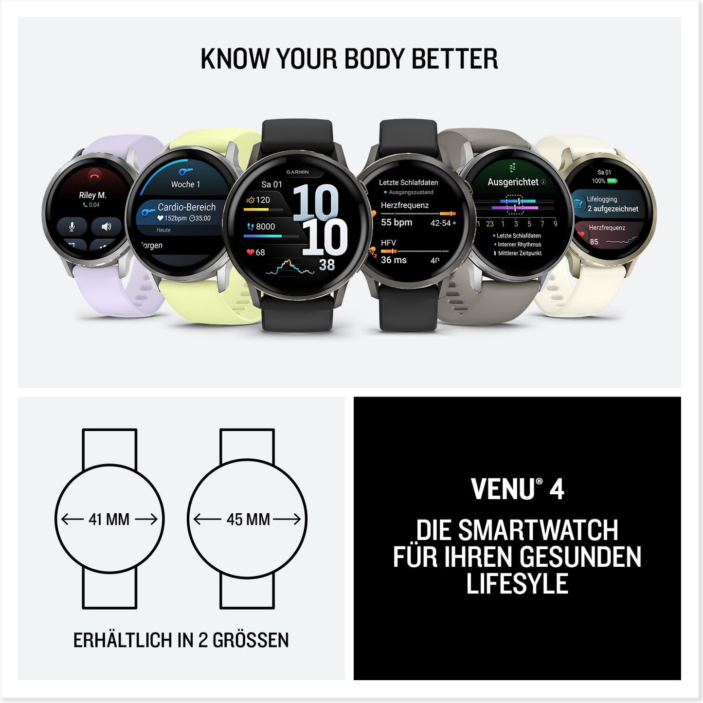 Garmin Venu 4 41mm - fitness smartwatch - 010-03013-00