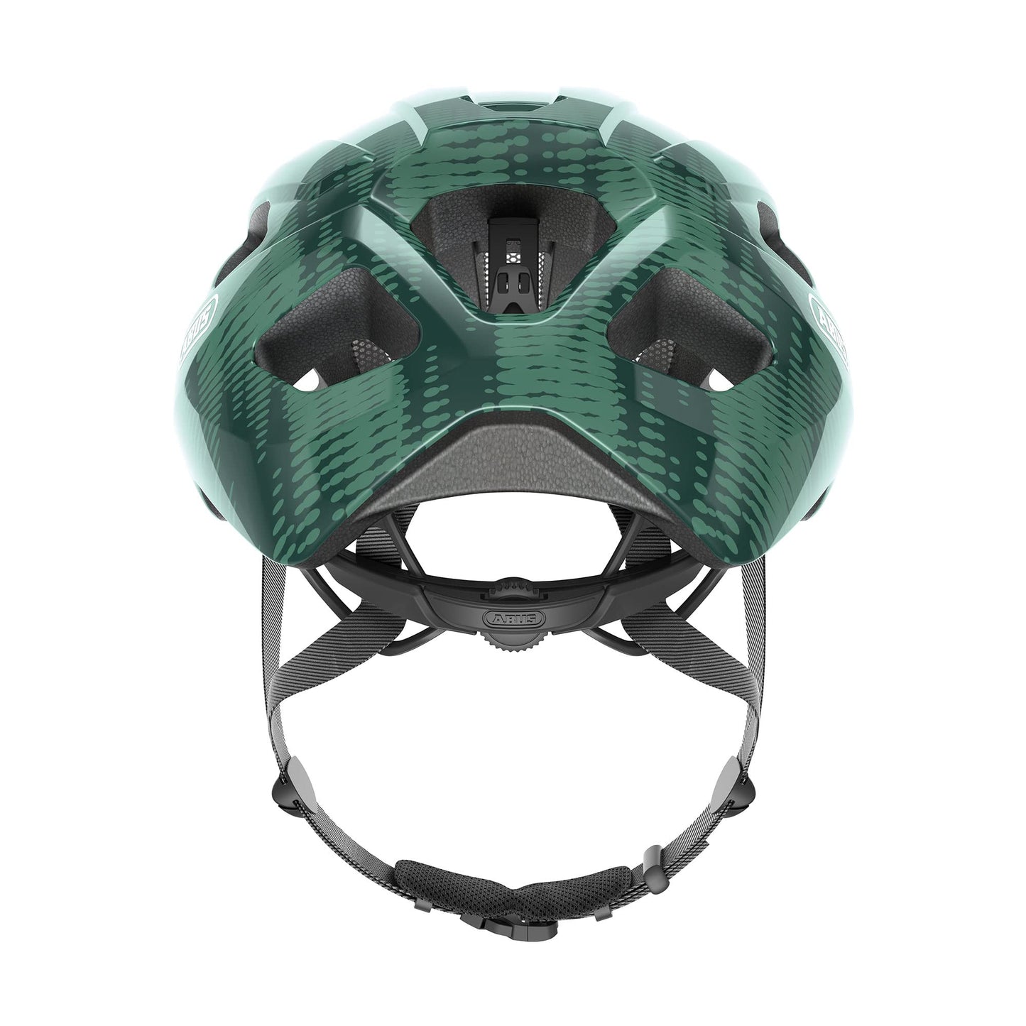ABUS road bike helmet Macator - sporty bike helmet for beginners - also for pigtail wearers - for women and men - opal green, size S - 87239