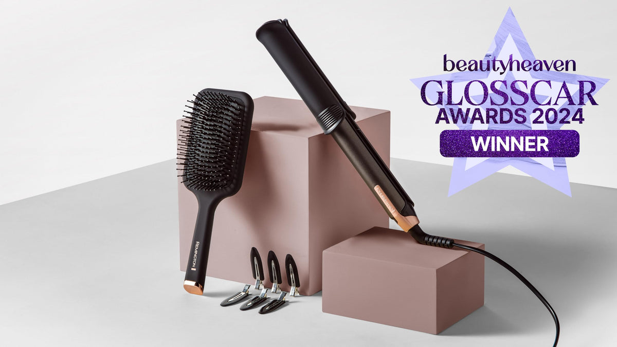 Remington ONE Straightener & Curling Iron [2in1 Multistyler] Straightening/Curling mode with switchable heated outer surface (includes brush, clips, glove, 150-230° digital display) Hair Straightener S6078