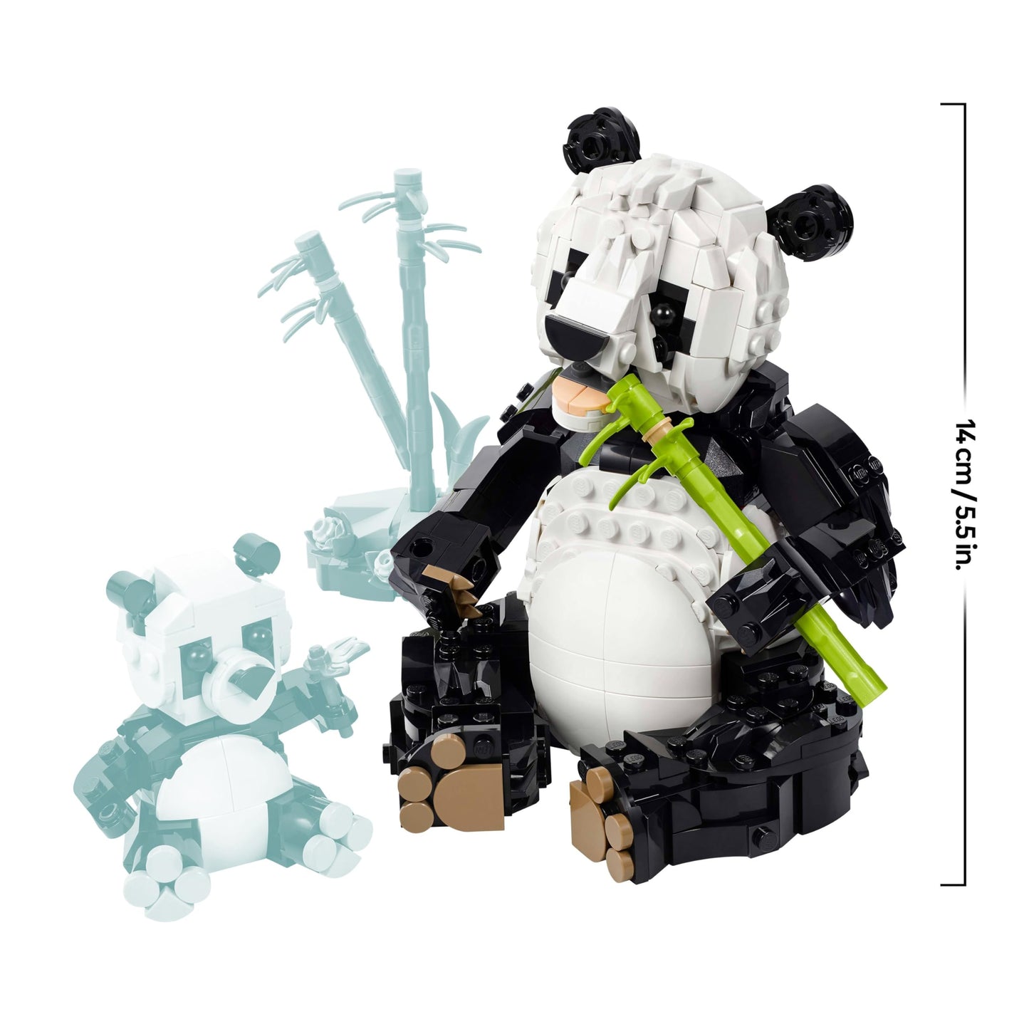 LEGO Creator 3in1 Wild Animals: Panda Family - Animal figures can be converted into penguins or killer whales - Building toys - Creative birthday gift for girls and boys aged 8 and over - 31165