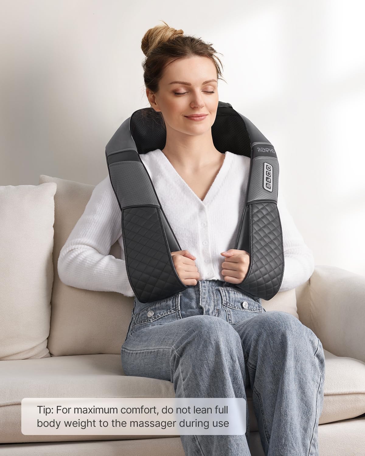 RENPHO Massage Device, Neck Massager with Heat, Gifts for Women - RP-SNM061
