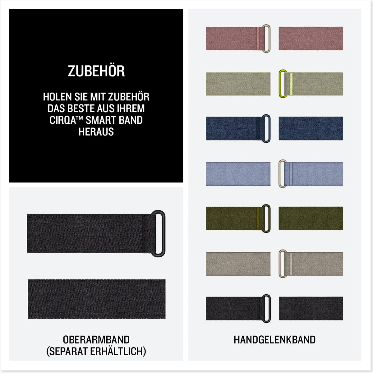 Garmin CIRQA Smart Band, Fitnesstracker fără display, L/XL, Negru - 010-04675-00