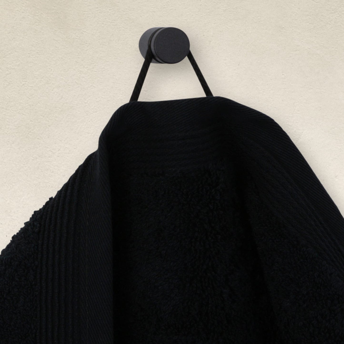 Möve Superwuschel bath towel 100 x 160 cm made of 100% cotton, black - 017258775-100160-199