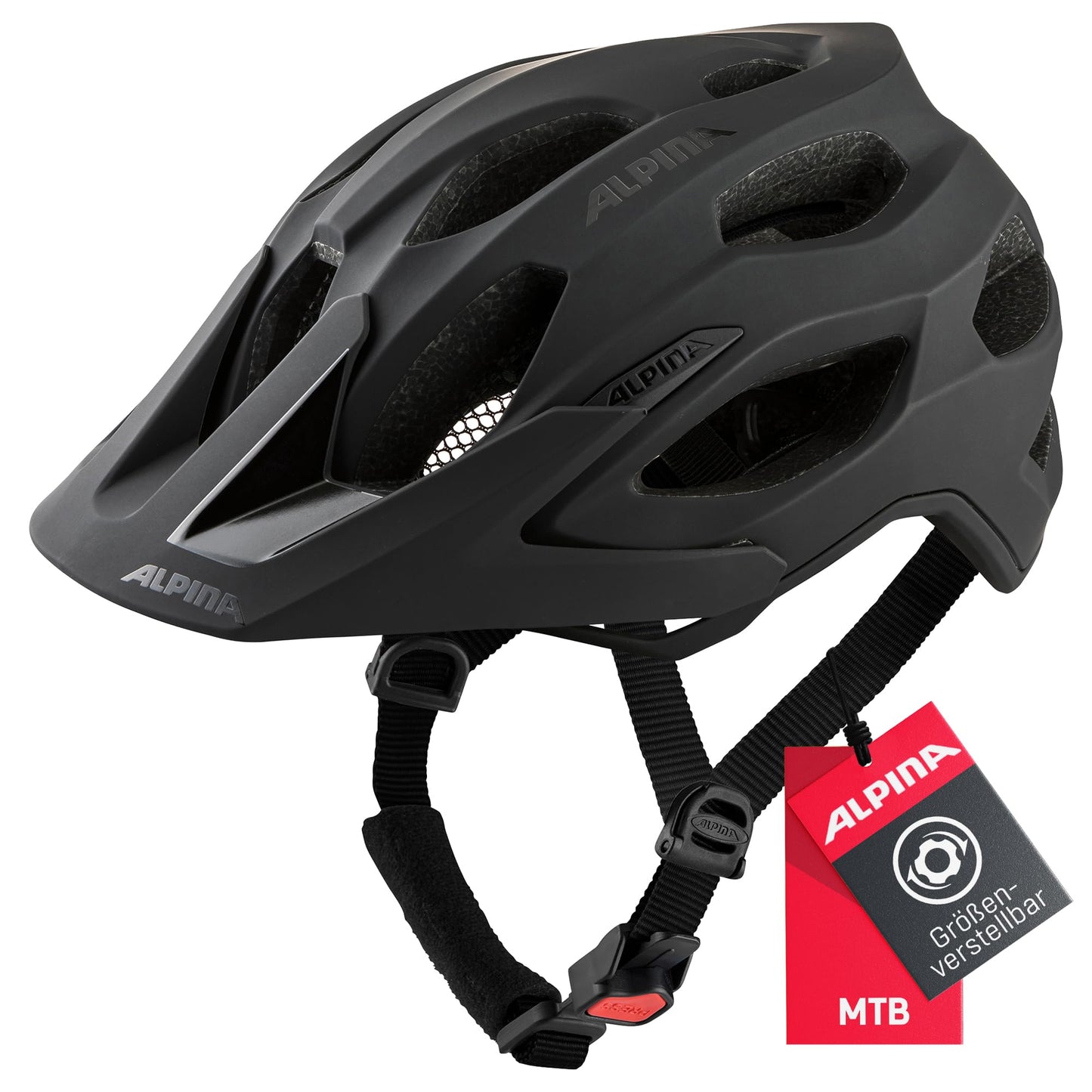 ALPINA Carapax 2.0 MTB bicycle helmet, black matt, 57-62 cm - A9725333