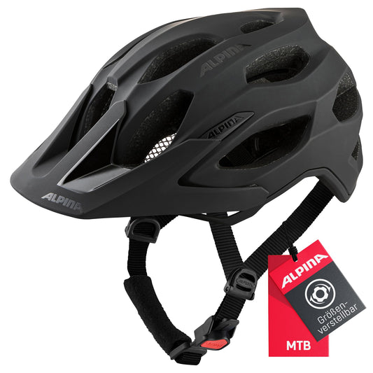 ALPINA Carapax 2.0 MTB bicycle helmet, black matt, 52-57 cm - A9725133