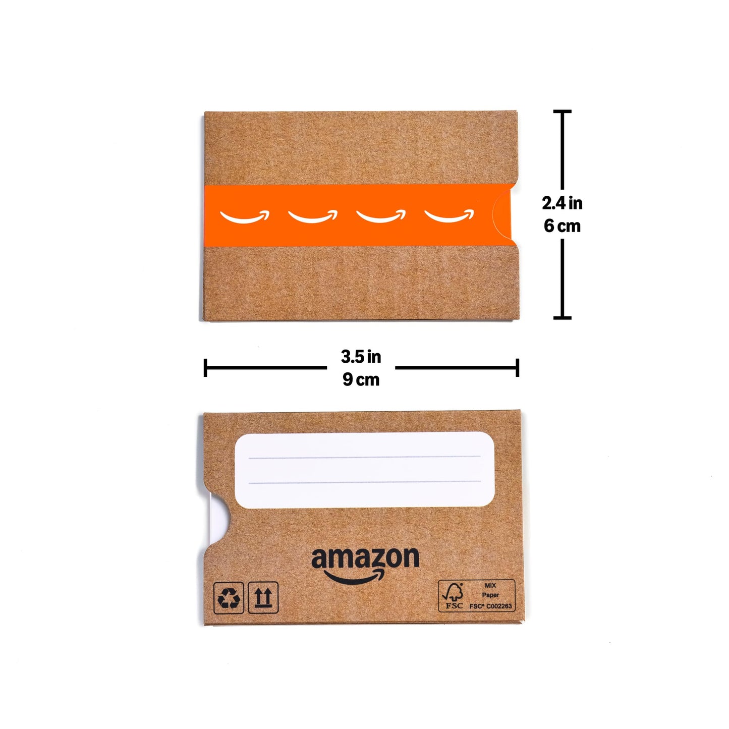 Amazon Physical Gift Card - Mini Amazon Sleeve Multi-Pack (Pack of 10) - Fixed