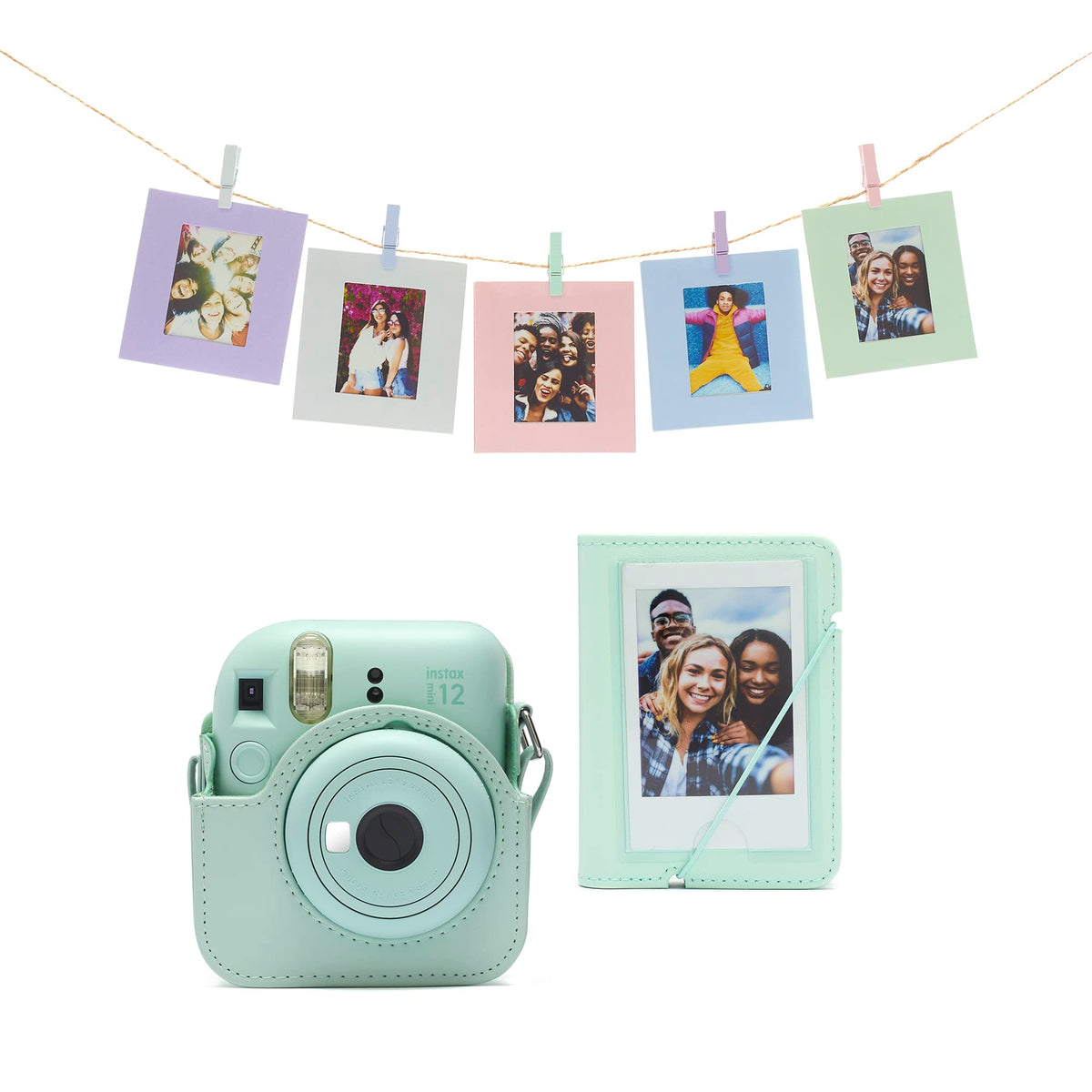 KIT DE ACCESORII INSTAX Mini 12, Verde-Menta - mini