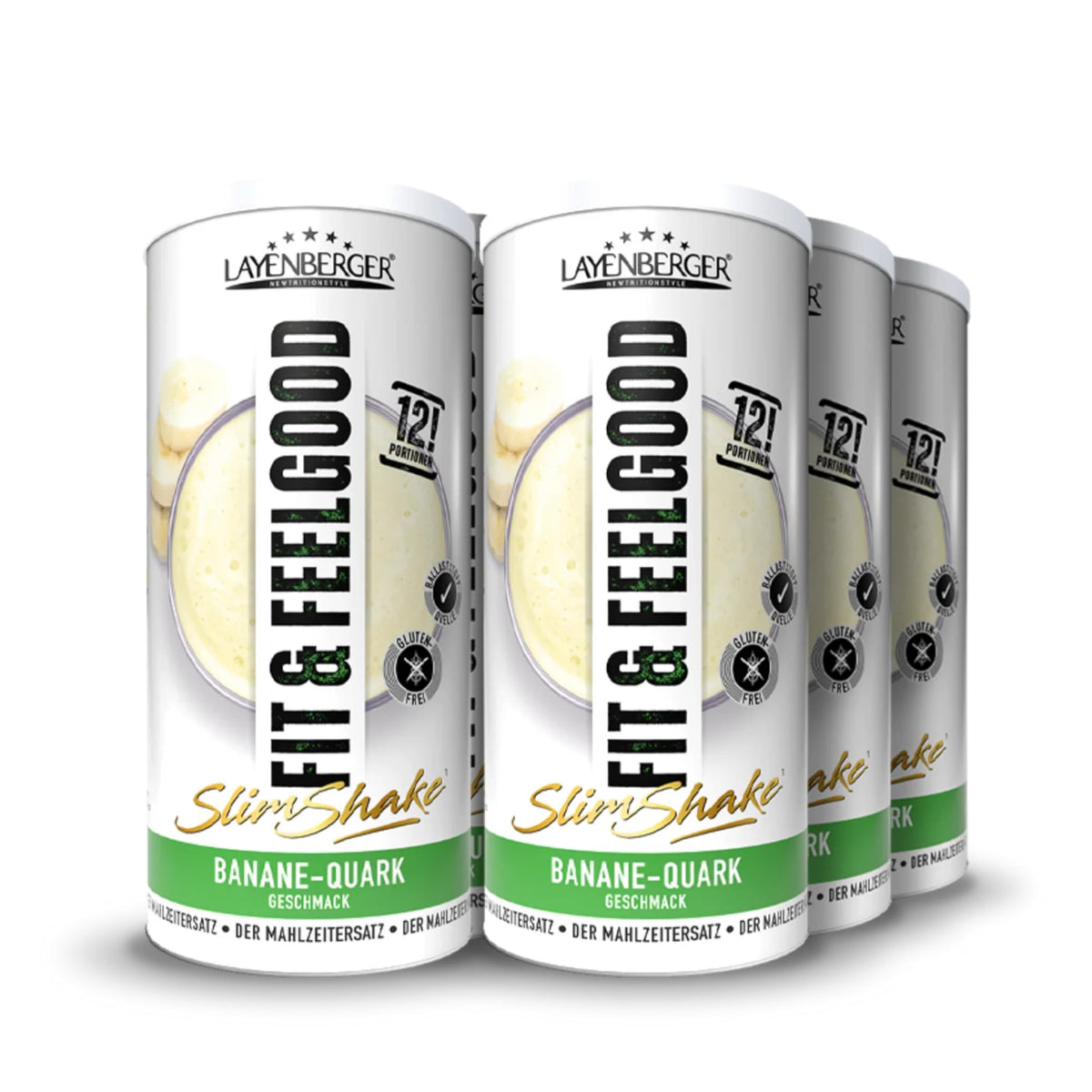 Layenberger Fit&Feelgood Slim Shake Powder Banane-Quark (6x396 g)