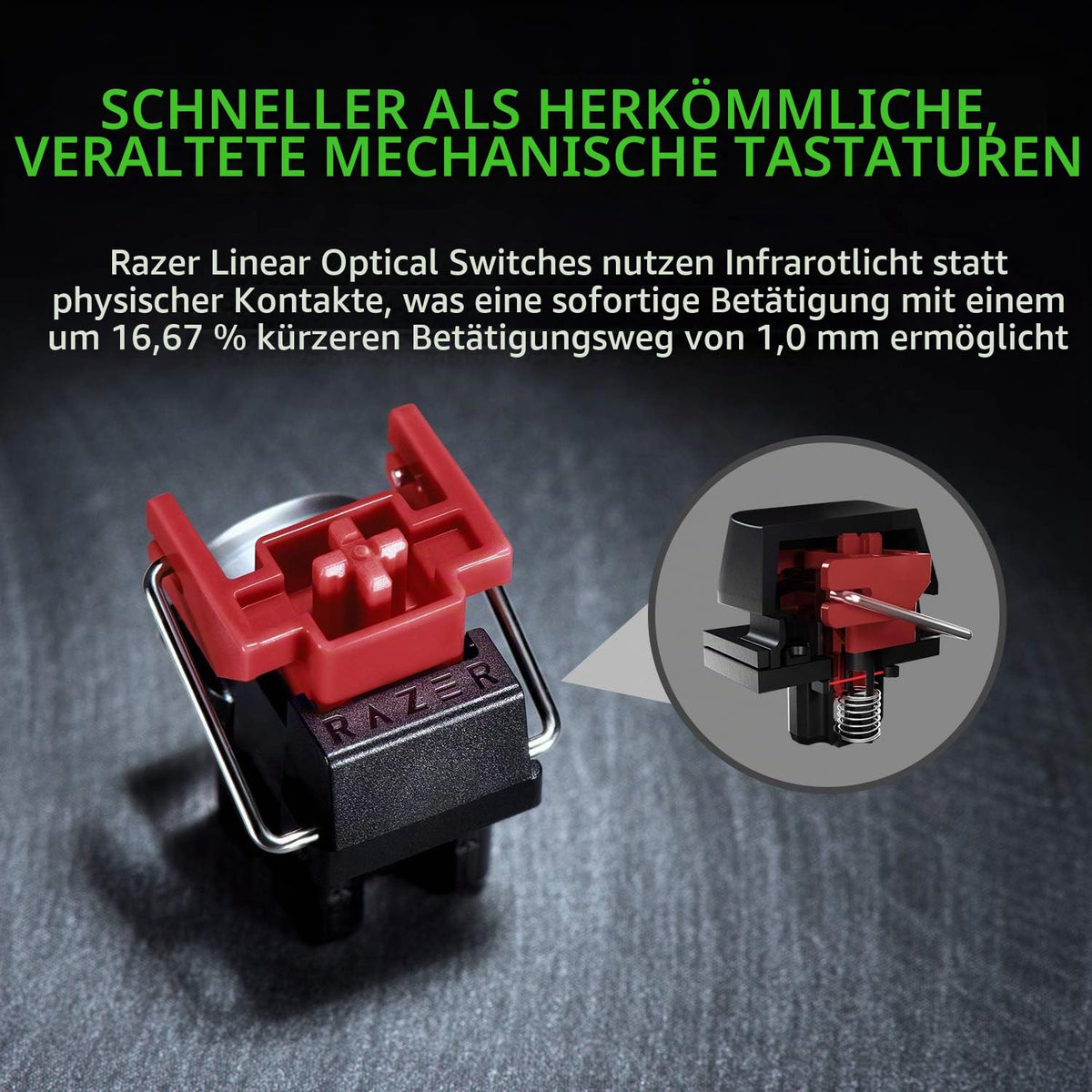 TECLADO RAZER HUNTSMAN MINI PURPLE SWITCH (ESPAÑOL) (RZ03-03392900-R311)