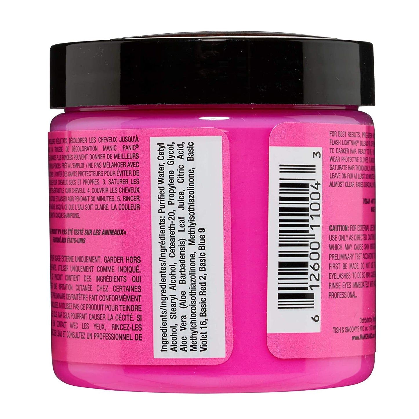 Manic Panic Cotton Candy Classic Creme, pink semi-permanent hair color, 3 x 118 ml - MPNYC