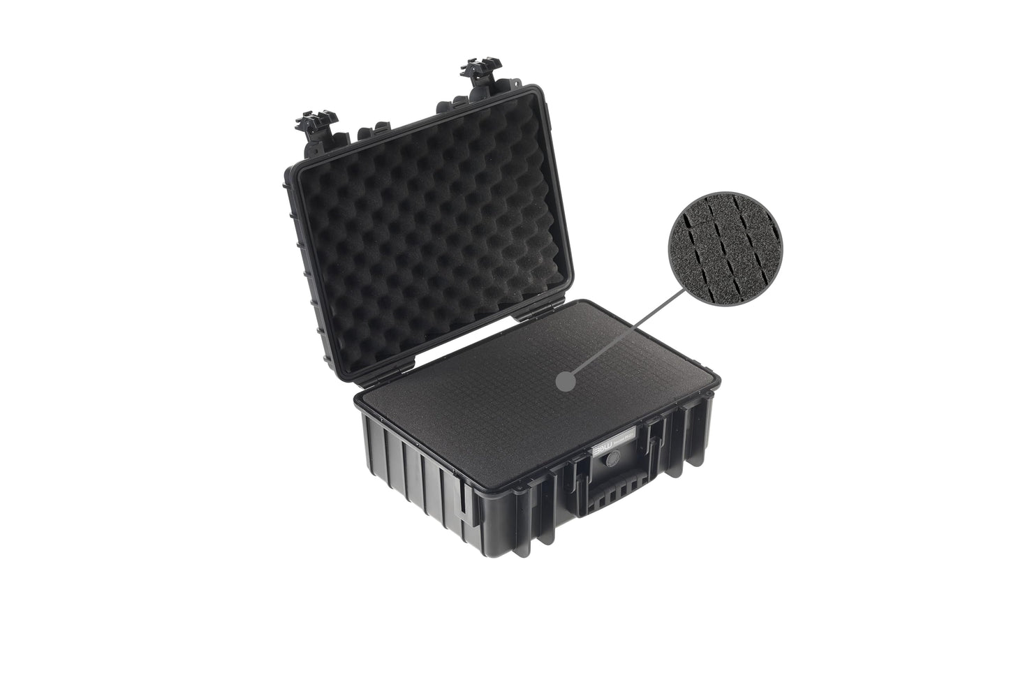 B&W International multi-purpose case Outdoor 5000 (PP.221) black - with cube foam - waterproof (IP67), dustproof, impact-resistant, extremely robust - 5000/B/SI