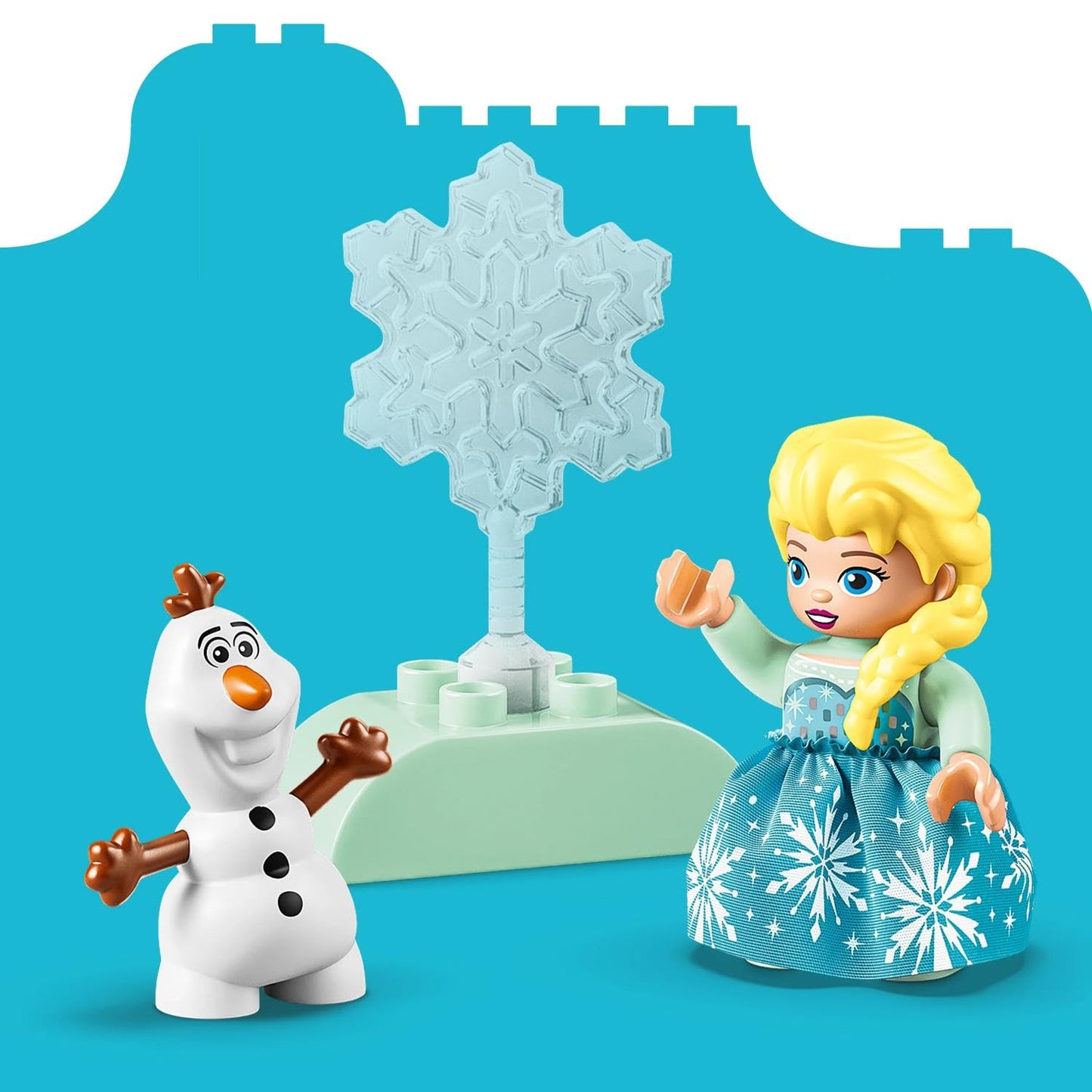LEGO DUPLO | Disney Frozen creative box with ELSA and Olaf - learning toy to promote motor skills for toddlers - Montessori set with 2 figures - gift for girls and boys aged 2 and over - 10462