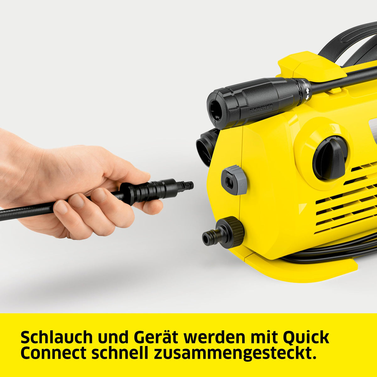 Kärcher High Pressure Cleaner K 2 Horizontal VPS, Pressure: max. 110 bar, Flow rate: 360 l/h, Area performance: 20 m²/h, Weight: 3.5 kg, High-pressure hose and gun, Vario Power spray lance - 1.600-941.0