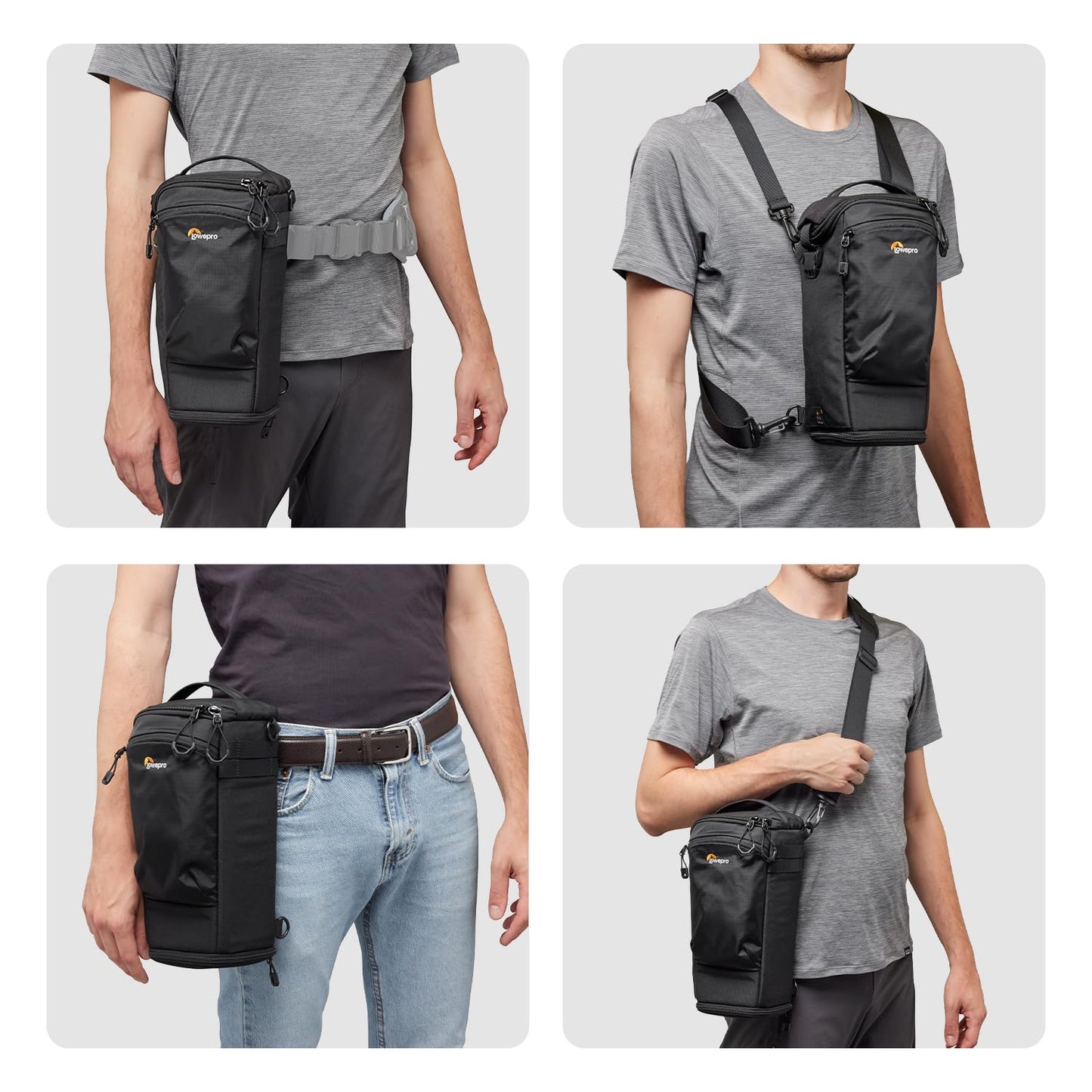 Lowepro ProTactic TLZ 75 Slim AW III toploader camera bag for mirrorless DSLR, volume: 4.5 l, dimensions: 37x10.5x14 cm, for cameras with attached lens, mod. Shoulder bag, for photographers/videographers - LP37497-PWW