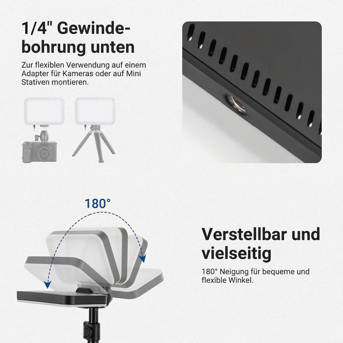 NEEWER Basics 2 Pack LED Video Light Panel Light Set, 6.2" Dimmable Portable Studio Light with 53" Tripod, 3200K-5600K/CRI95+ 810 Lux for Photography, Video Recording, Streaming and Podcasts, BP132 - BP132（2