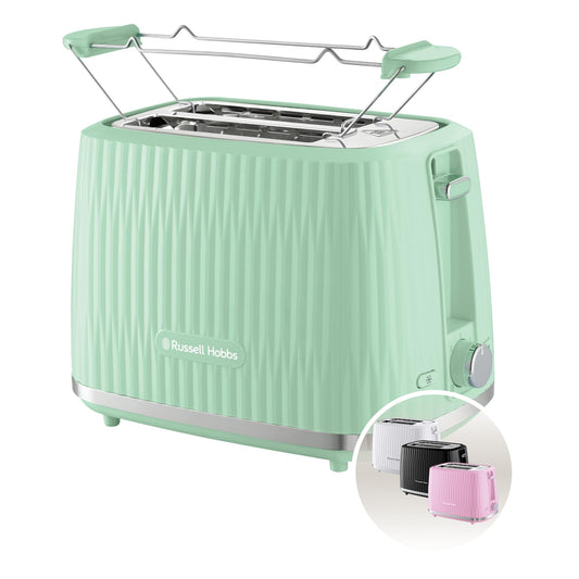 Russell Hobbs Toaster Eden Pistachio Stainless Steel, 2-Slice, 27374-56