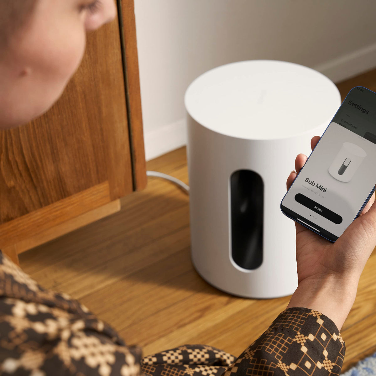 Sonos Sub Mini (White) – The Wi-Fi Subwoofer for Deep Bass - SUBM1EU1