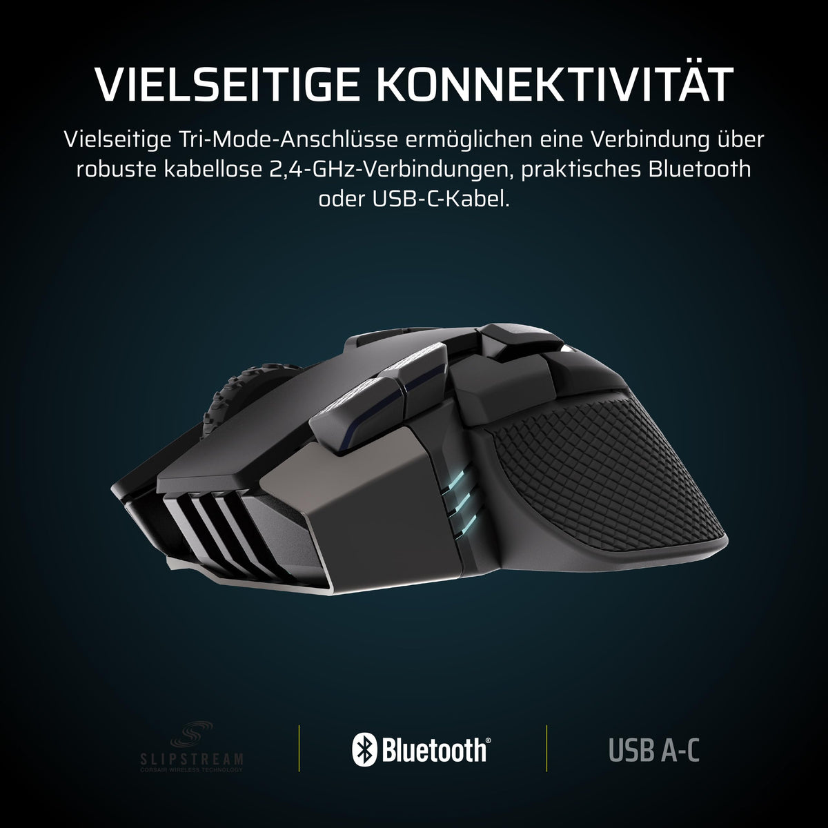 Corsair IRONCLAW Wireless SE (2026) Gaming Mouse - Black - CH-9317110-AS