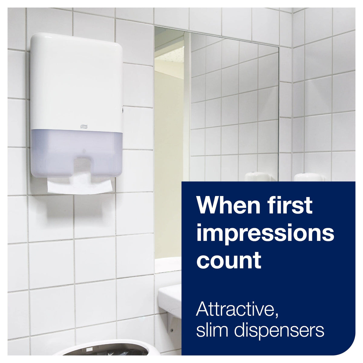 Tork Xpress Multifold Prosoape de hârtie 471093 - H2 Prosoape universale pentru distribuitoare de prosoape - pliate în mai multe straturi, 1 strat, alb - 20 x 250 prosoape