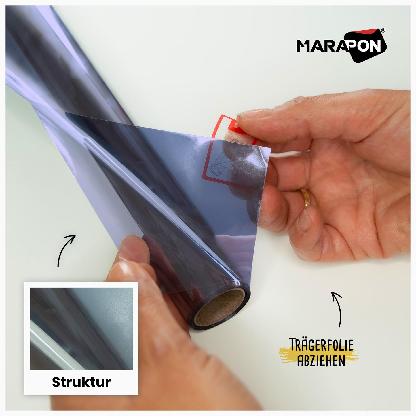 MARAPON mirror film window privacy screen blue 1.18x50 m window film opaque from the outside during the day sun protection film window inside UV protection static cling heat protection heat protection interior installation - M11850-MBL-WS