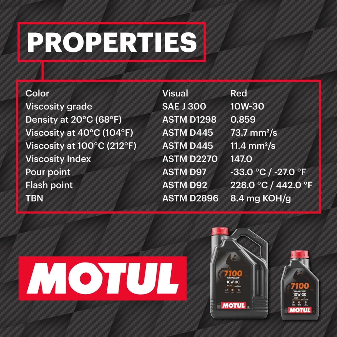 Motul 104090 7100 4T, 10W-30, 4L