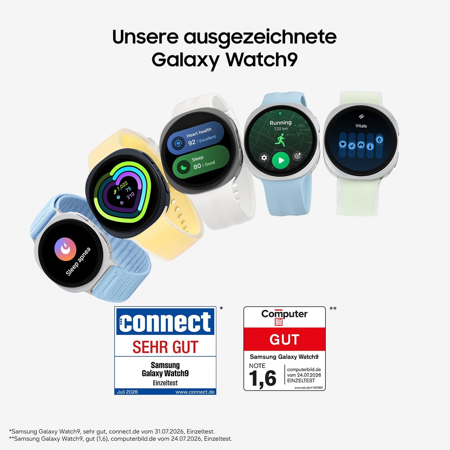 Samsung Galaxy Watch9 AI Smartwatch 40mm, Minimalist Design, Cream