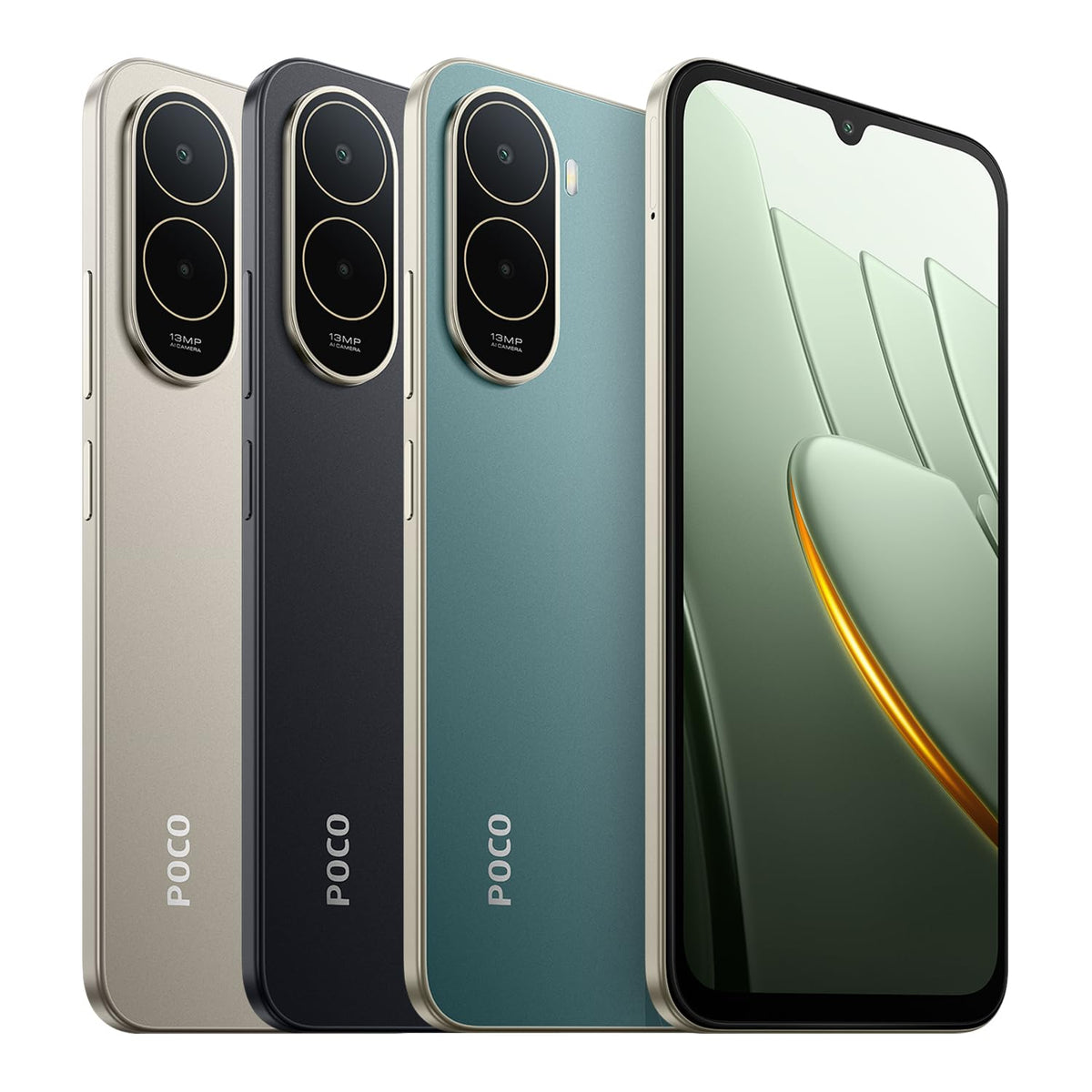 Poco C81 Pro Smartphone, 4 GB + 256 GB, telefon, acumulator de 6000 mAh, ecran de 120 Hz, display de 6,9 inch, cameră duală AI de 13 MP, negru, garanție suplimentară de 1 an
