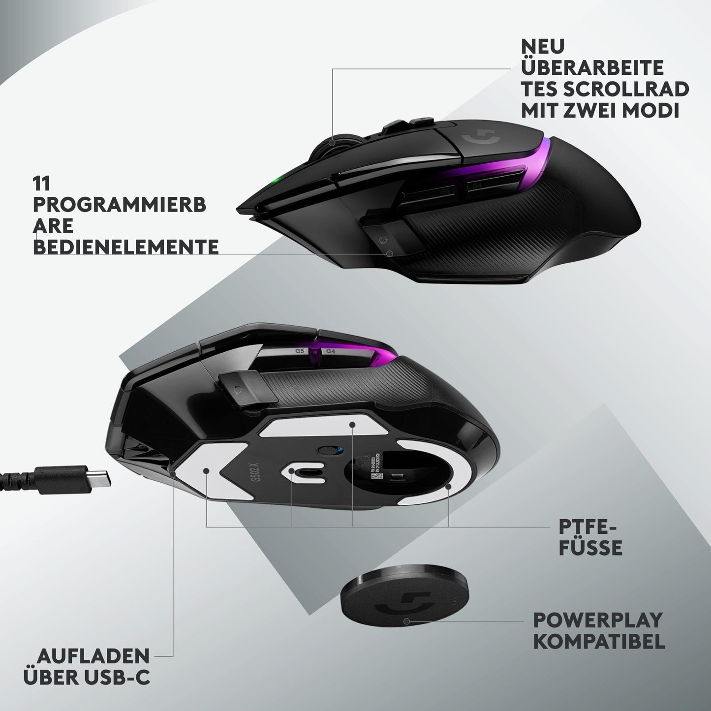 Logitech G G502 X PLUS LIGHTSPEED + G640 SE Combo (991-000549)