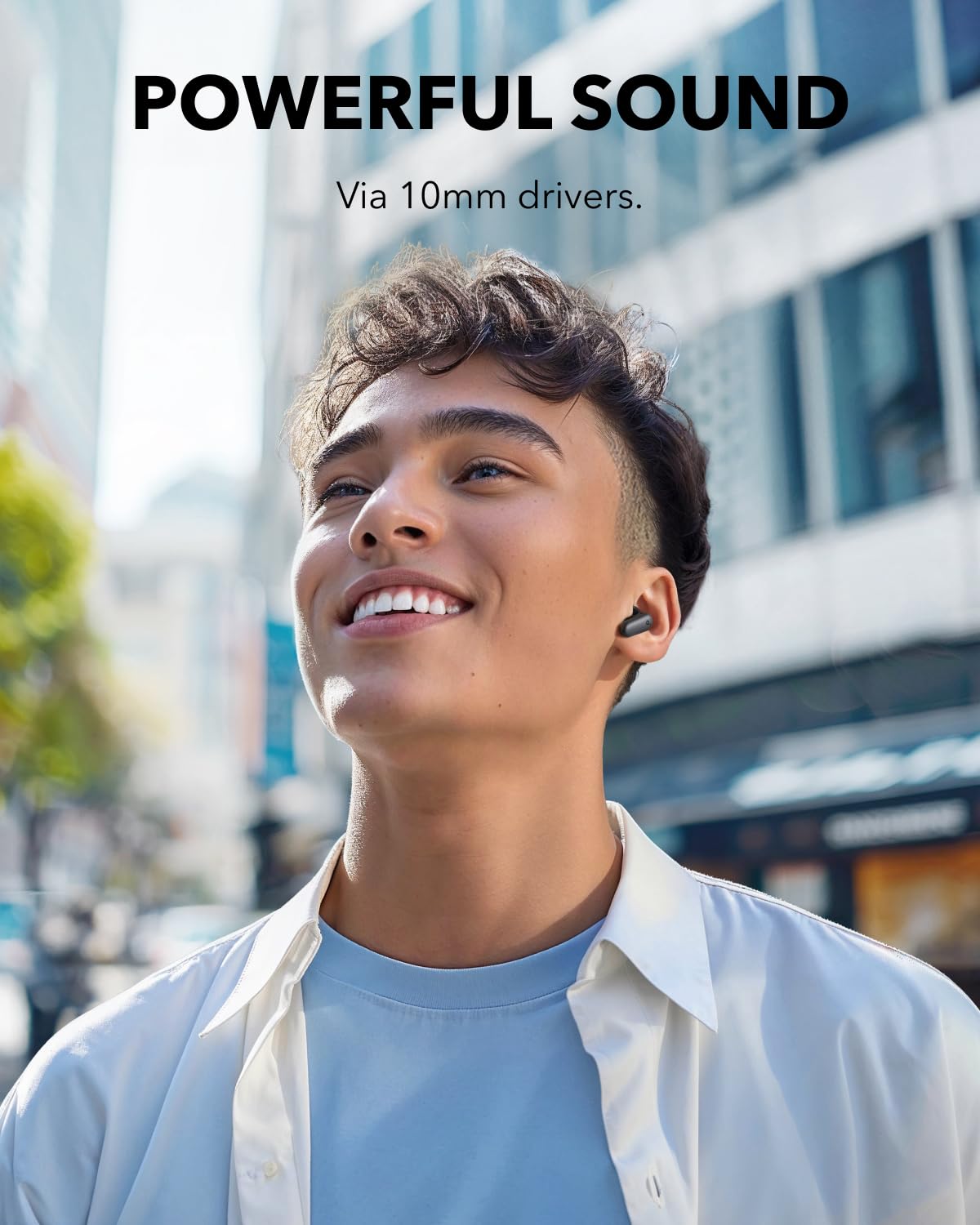 soundcore P30i by Anker Noise Canceling Earbuds, smart noise cancellation, powerful bass, 45h playtime, 2-in-1 case and cell phone stand, IP54, wireless headphones, Bluetooth 5.4 (refurbished)