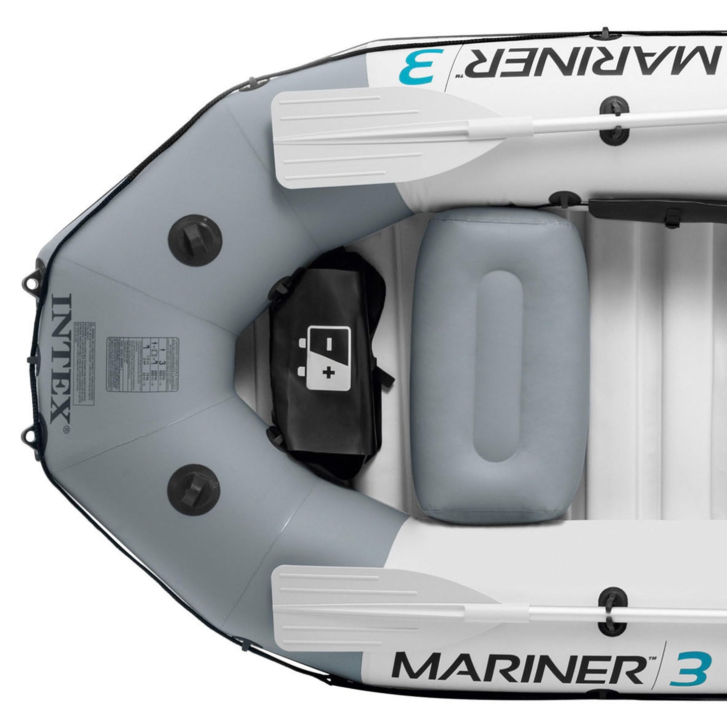 Intex Mariner 3 Inflatable Dinghy 3 Man Boat with Aluminum Oars and Pump - 68373NP