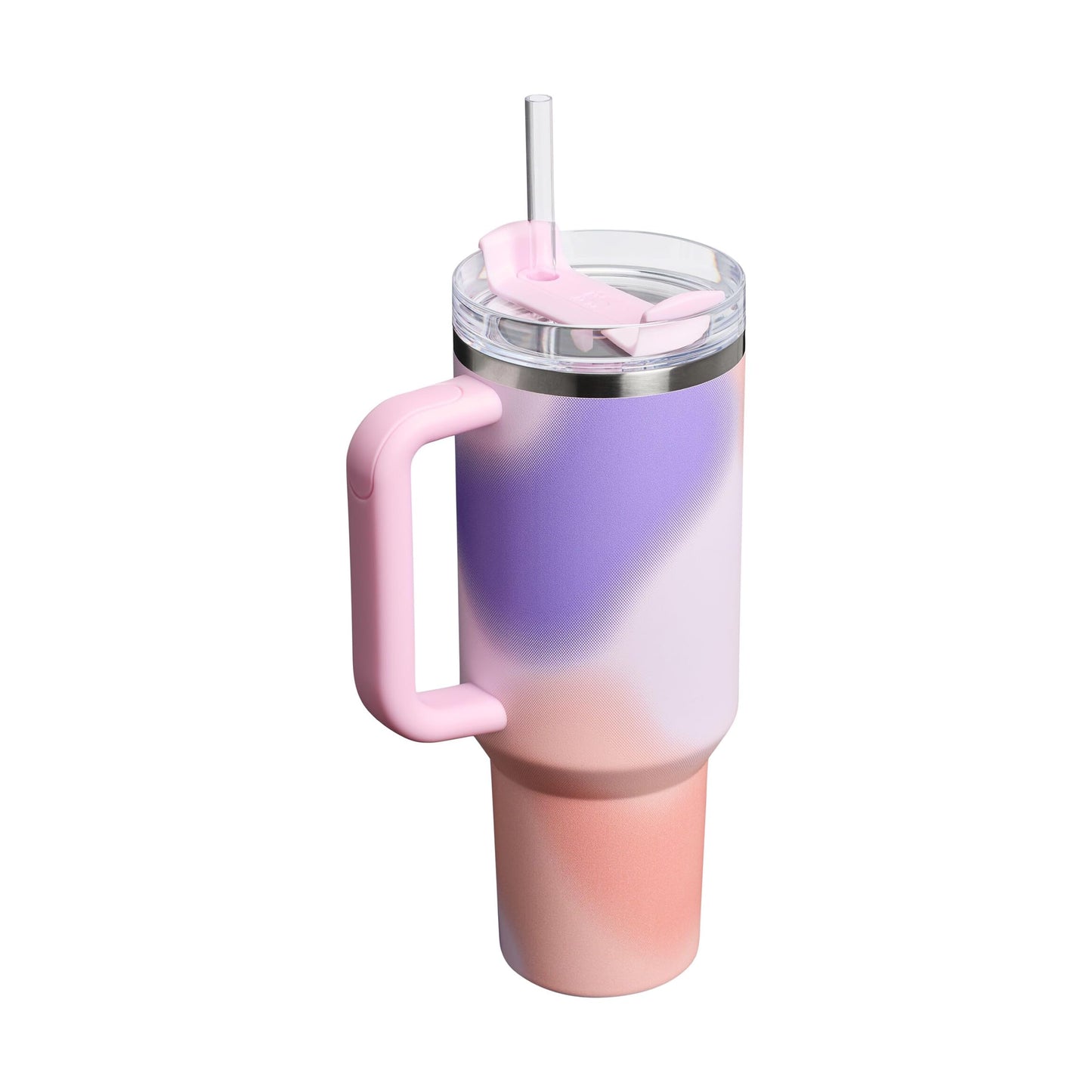 STANLEY 1913 Quencher H2.0 Flowstate Drinking Bottle with Straw 1.2L - Thermo Mug Cools for 11 Hours - 48 Hours Ice Cooled - Thermos Bottle BPA Free - Stainless Steel Drinking Cup - Rose Petal Motion - 100000115662