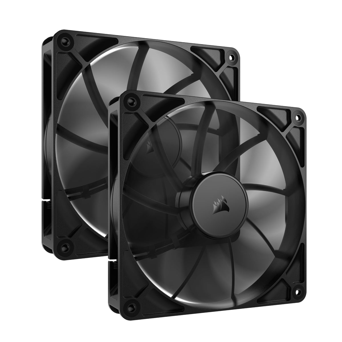 CORSAIR RS140 ventilator PWM de 140mm – pachet dublu, negru - CO-9050191-WW
