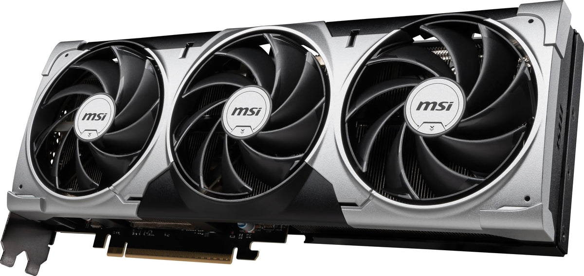 MSI GeForce RTX 5080 16G Ventus 3X OC — 16GB GDDR7 (30Gbps/256-bit), PCIe 5, Boost: 2640 MHz, HDMI 2.1b, DisplayPort 2.1b - V531-095R