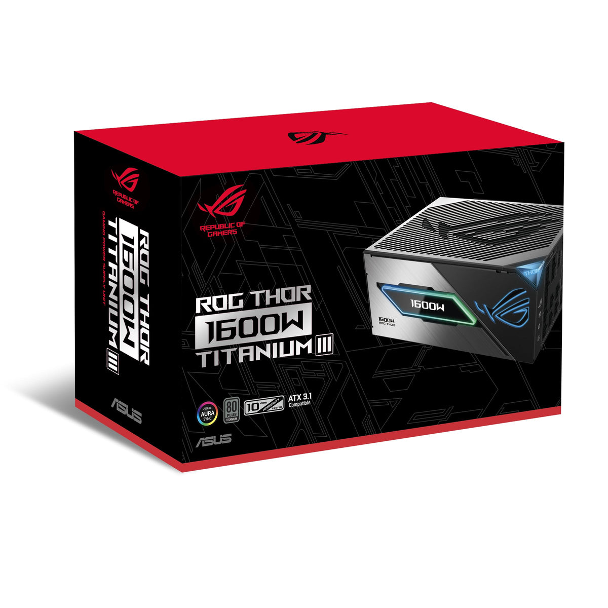 ASUS ROG Thor 1600W Titanium III Gaming Evo Power Supply - 90YE00VB-B0NA00
