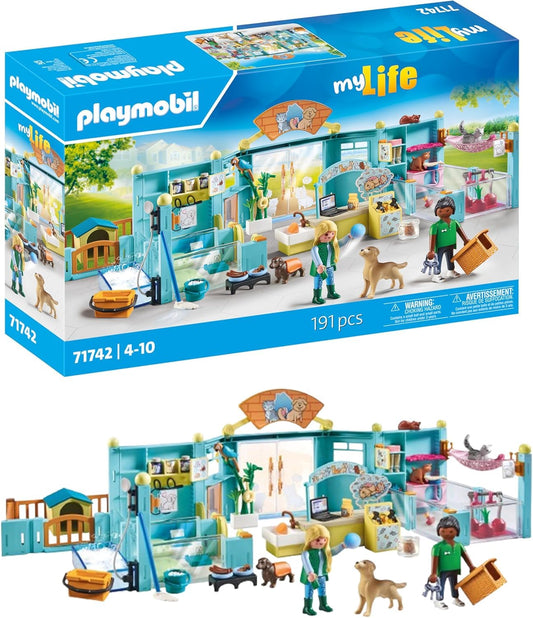 PLAYMOBIL | Animal Hotel | Animal toy child | Animal Figures Set | Toys for children aged 4 and over | 71742