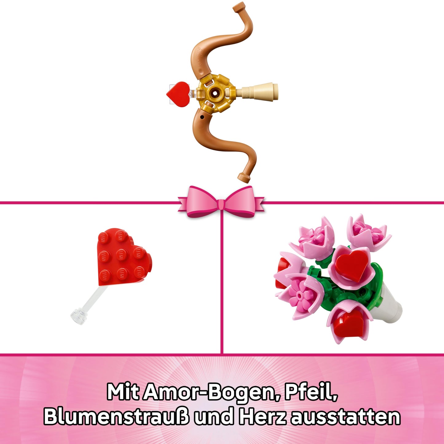 LEGO Sweetheart Tweety Bird Toy - Play & Display Looney Tunes Model with Accessories incl. a Flower Bouquet, Heart, Cupid's Bow & a Cloud Stand - Gift for 12+ Year Old Girls & Teens - 40824