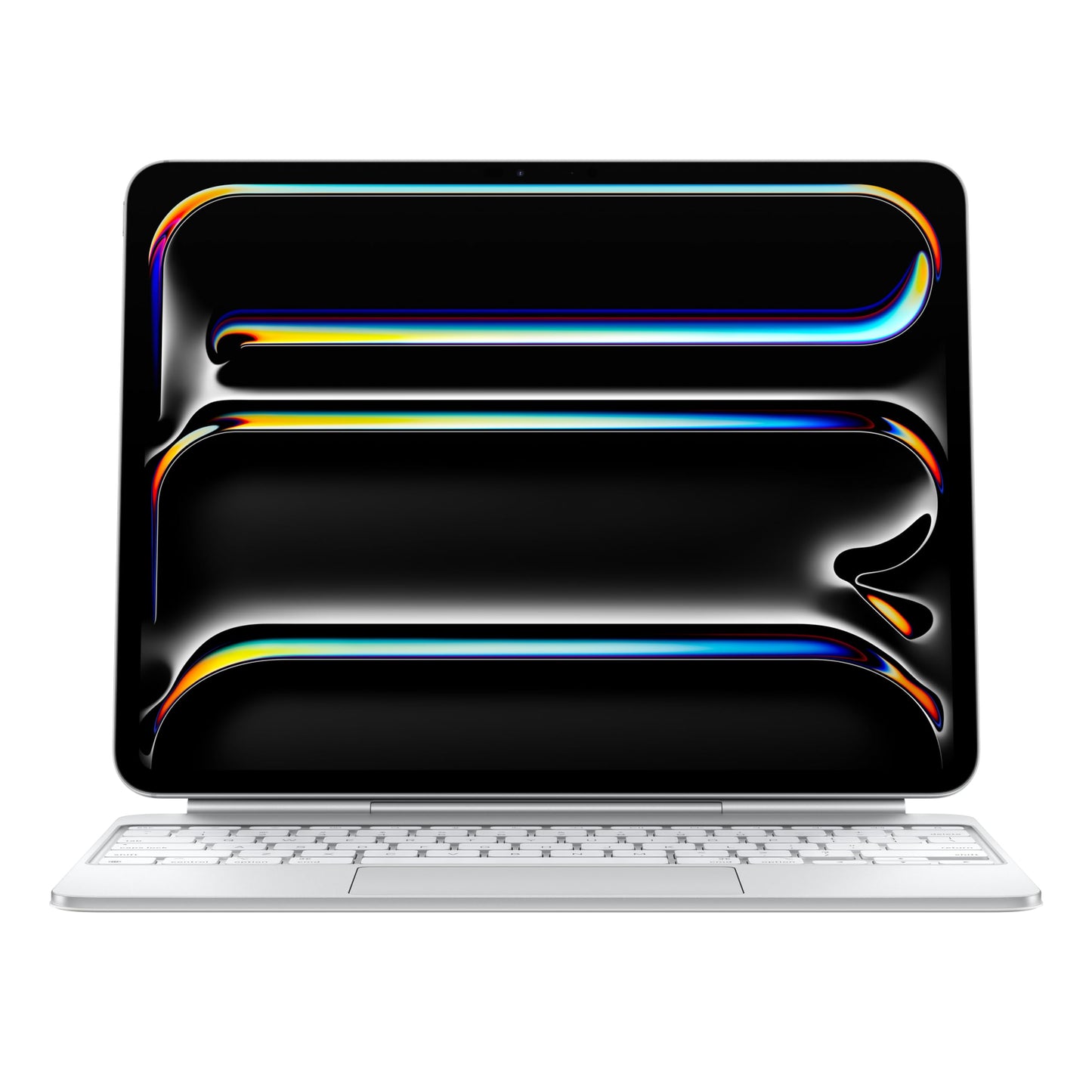 Apple iPad Magic Keyboard Case for the 13'' iPad Pro (M4) for comfortable typing, integrated trackpad, row of function keys, German - White  - MWR43D/A