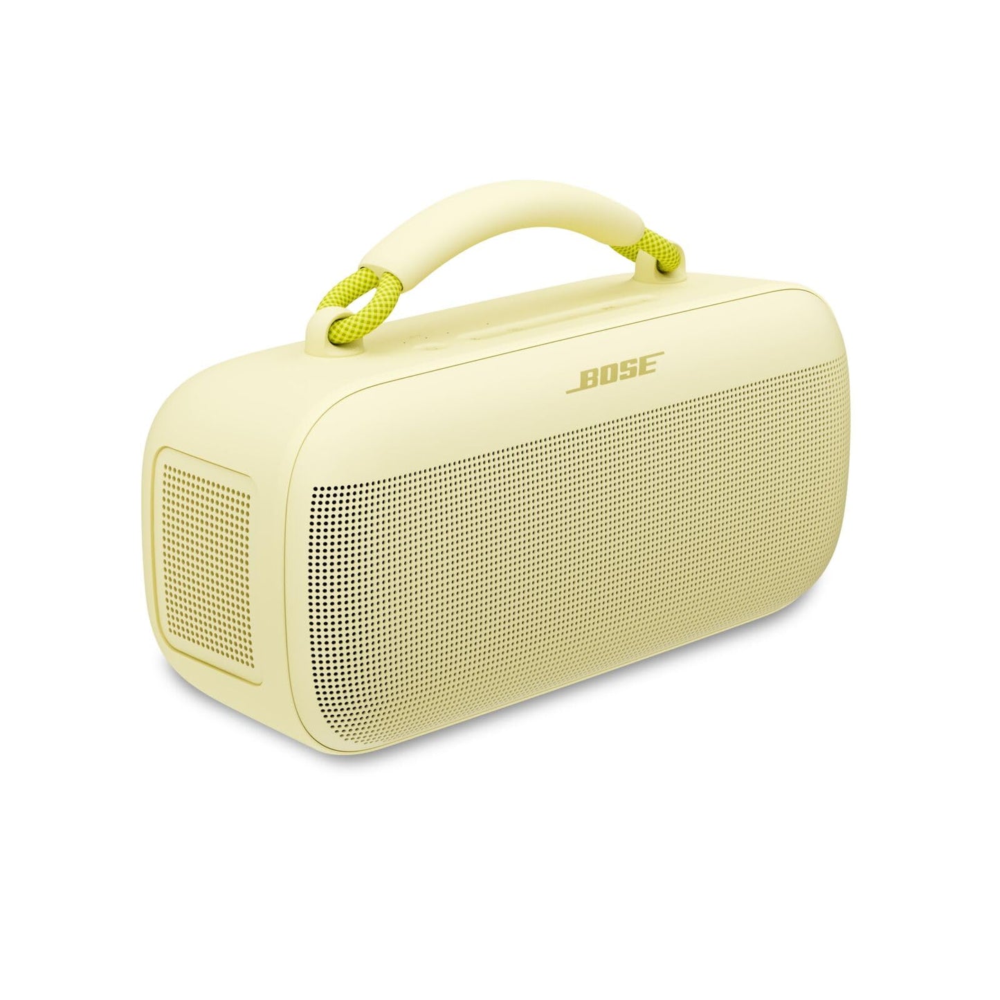 Bose portable SoundLink Max speaker, large portable Bluetooth boombox with battery, waterproof speaker boxes, up to 20h battery life, USB-C, integrated 3.5 mm AUX input, citrus yellow - 883848-0400