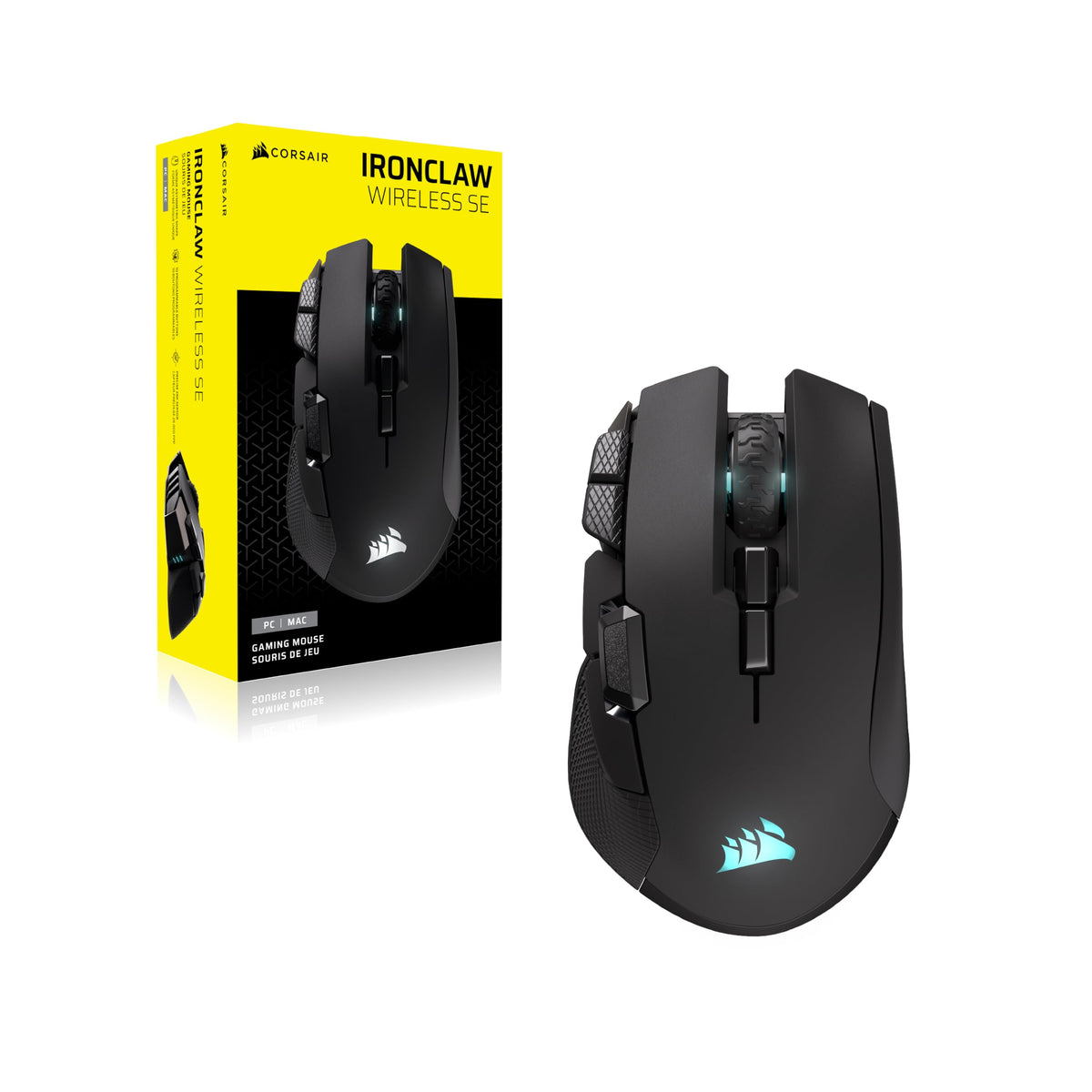 Corsair IRONCLAW Wireless SE (2026) Gaming Mouse - Black - CH-9317110-AS