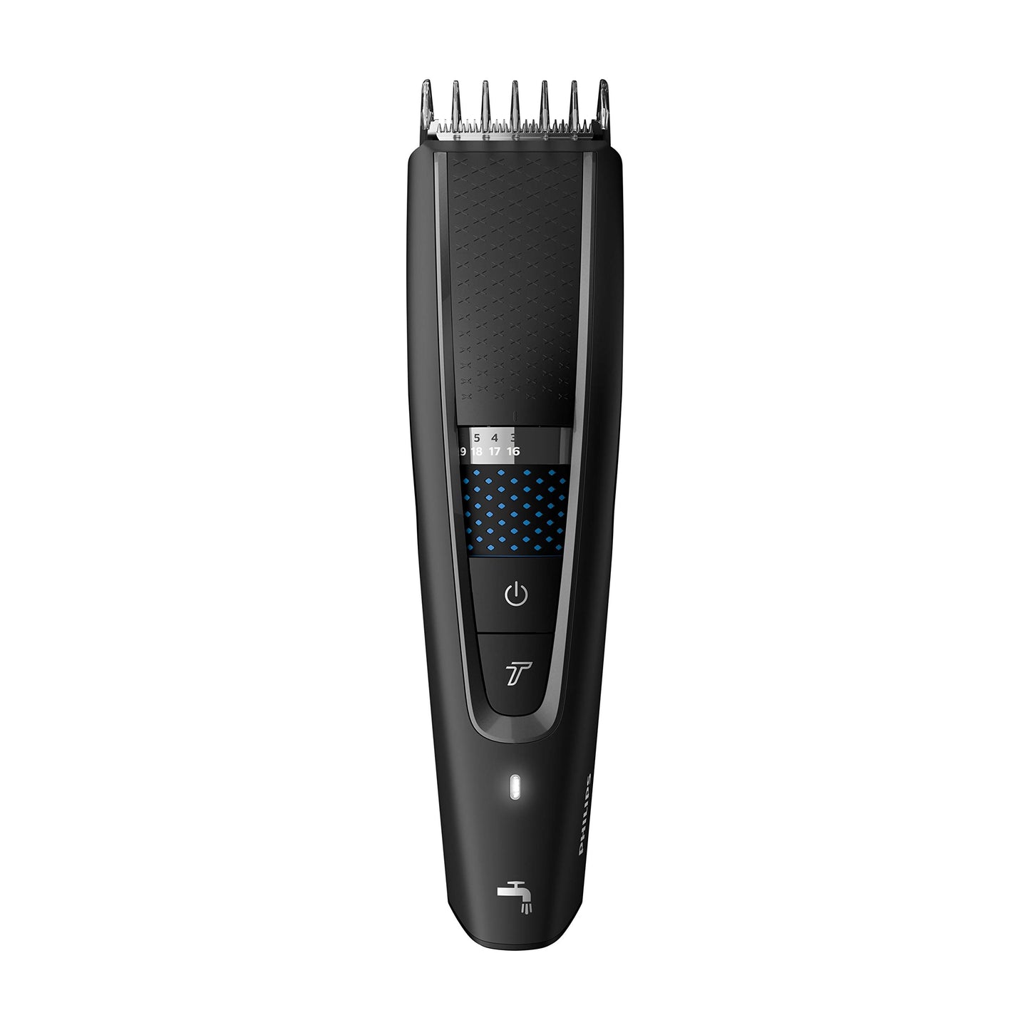 Philips Hair Clipper Series 5000, hair trimmer with Trim-n-Flow Pro technology, 28 length settings, 90 min battery operation with 1 hour charging time, fast, even haircut (model HC5632/15)